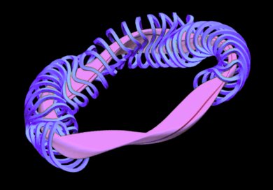 Stellarator coil system schematic